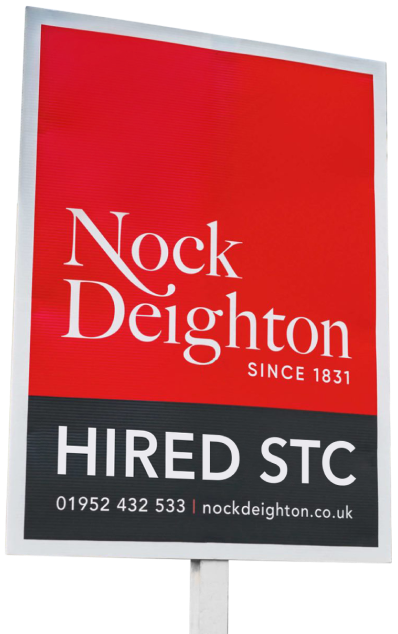 Nock Deighton Hired Sign